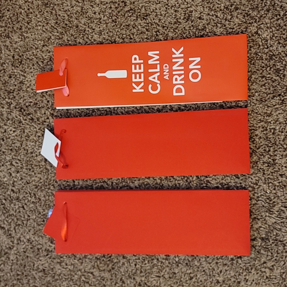 3 Brand New Cakewalk wine bags